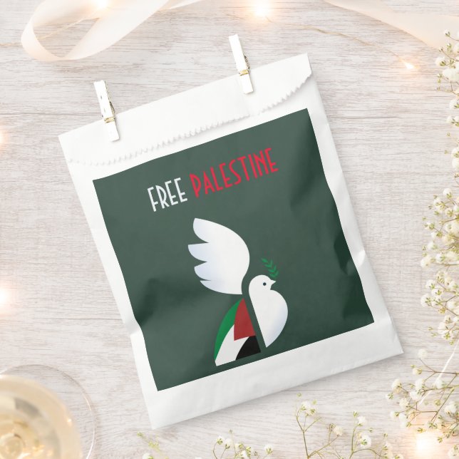 Free Palestine Favor Bag – Justice, Peace (Clipped)