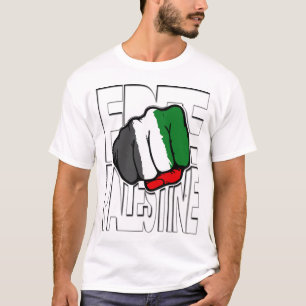 Free Palestine "Fist" Outline T-Shirt