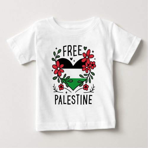Free palestine flag baby T_Shirt