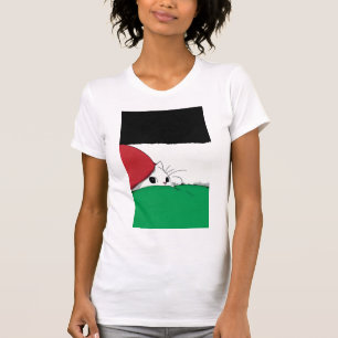 FREE PALESTINE Flag Cat T-Shirt