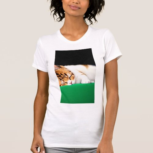 FREE PALESTINE Flag Cat  T_Shirt