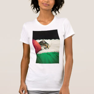FREE PALESTINE Flag Cat T-Shirt