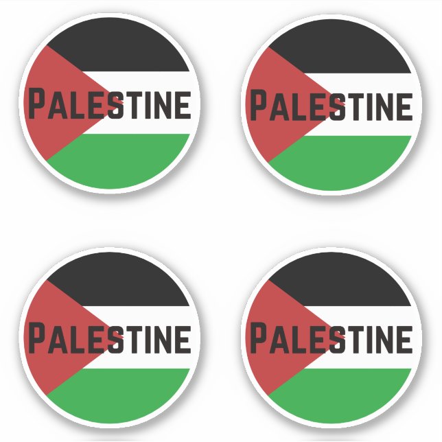 FREE PALESTINE FLAG Custom-Cut Vinyl Sticker (Front)