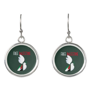 Free Palestine Flag Earrings – Solidarity Equality