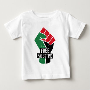 Free Palestine flag fist Baby T-Shirt