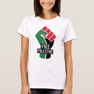 Free Palestine flag fist T-Shirt
