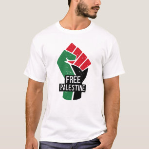 Free Palestine flag fist T-Shirt