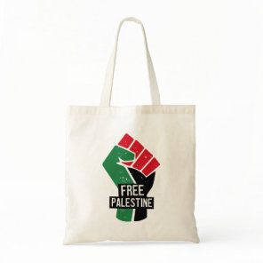 Free Palestine flag fist Tote Bag