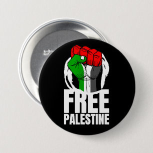 Free Palestine Flag Palestinian Gaza Button