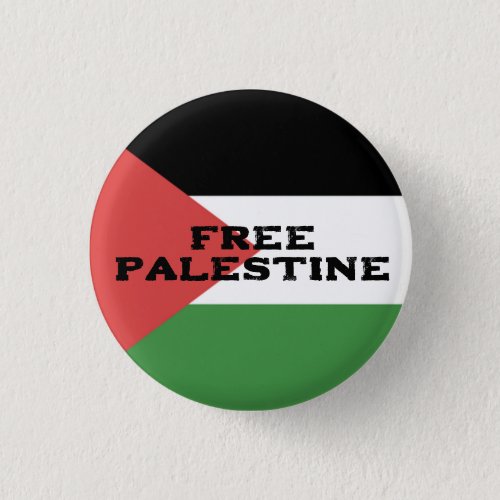 FREE PALESTINE FLAG RED BLACK GREEN WHITE BUTTON