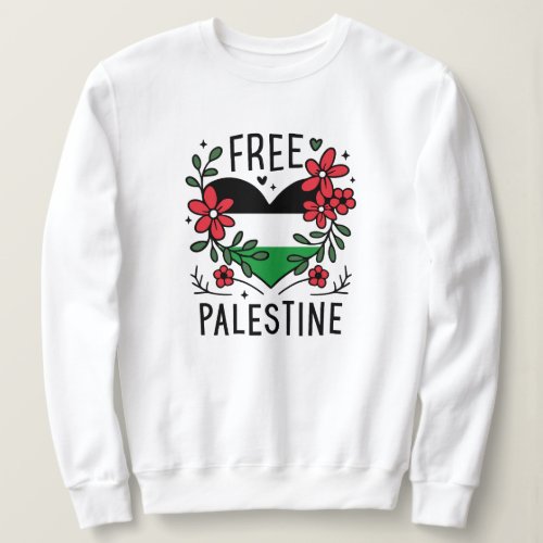 Free palestine flag sweatshirt