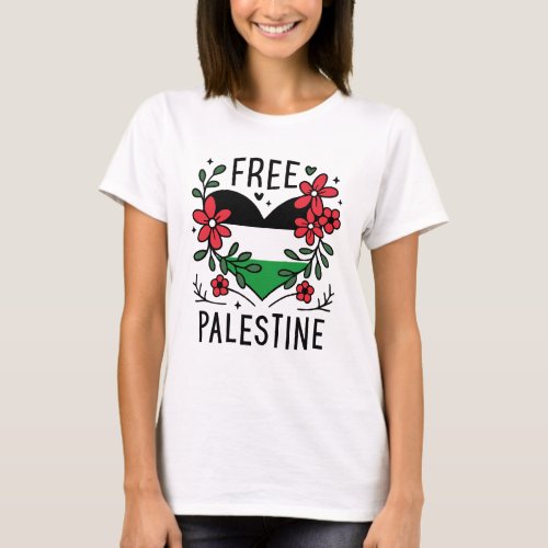 Free palestine flag T_Shirt