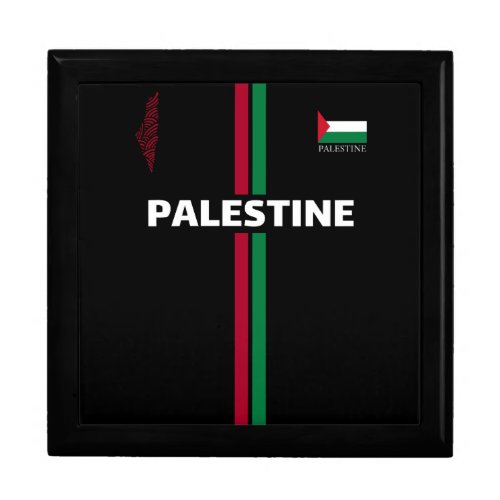 Free Palestine football  soccer _ flag map team Gift Box