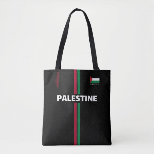 Free Palestine football  soccer _ flag map team Tote Bag