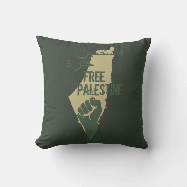 free palestine freedom for palestine throw pillow (Front)