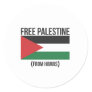 Free Palestine from Hamas Classic Round Sticker