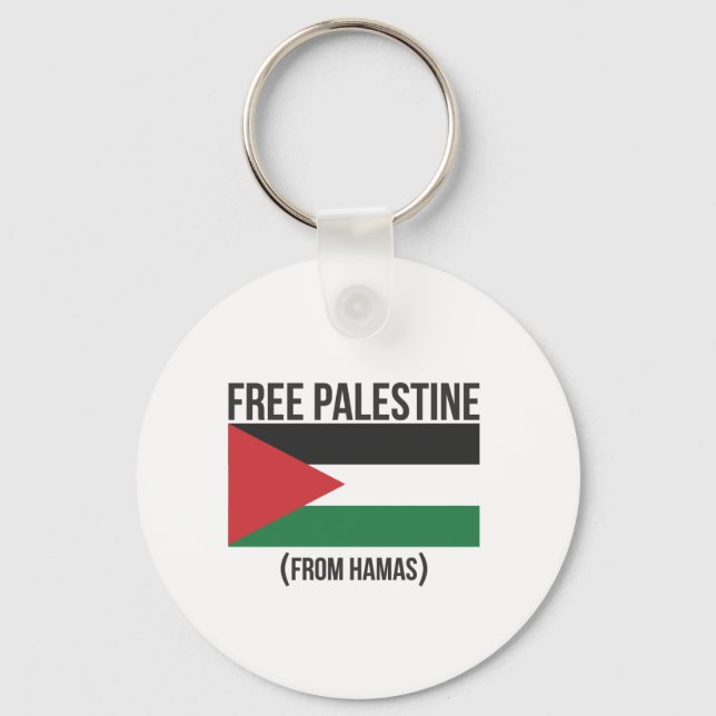Free Palestine from Hamas Keychain (Front)