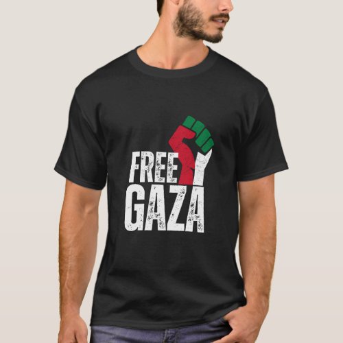 Free Palestine Gaza Flag _ Freedom for Palestinian T_Shirt