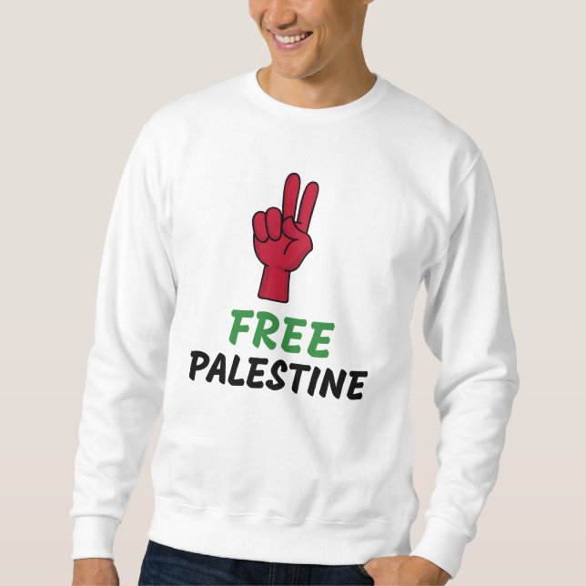 Free Palestine Gaza Genocide Sweatshirt (Front)