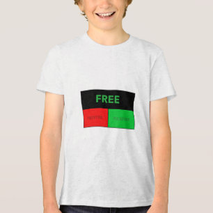Free Palestine Gaza Genocide Tri-Blend Shirt