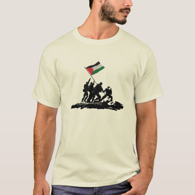 Free Palestine - Gaza / Plant a Flag T-Shirt (Front)