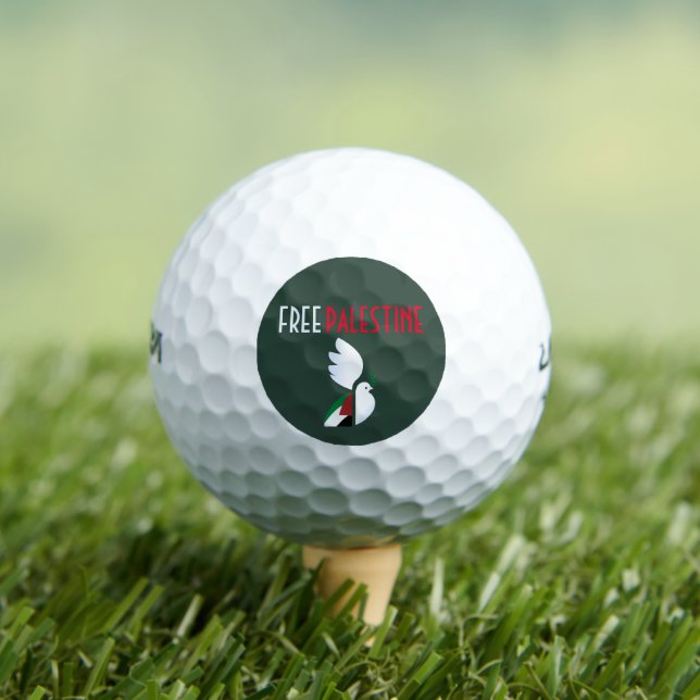 Free Palestine Golf Balls | Peace & Awareness  (Insitu Tee)
