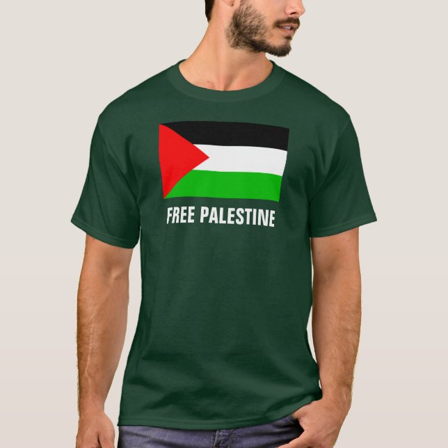 Free Palestine Green T-Shirt (Front)