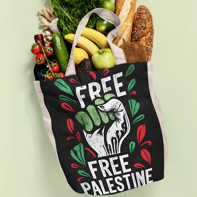 Free Palestine Grocery Bag | Solidarity Tote | Fla (Creator Uploaded)