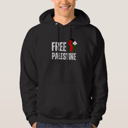 FREE PALESTINE handfist palestine flag Hoodie