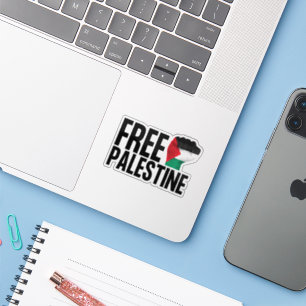 Free Palestine Handfist Palestinian Flag Bold Sticker
