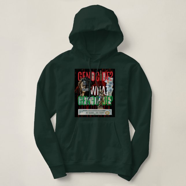 Free Palestine Hoodies| No To Genocide On Gaza  Hoodie (Design Front)