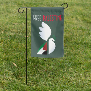 Free Palestine – Human Rights Awareness  Garden Flag