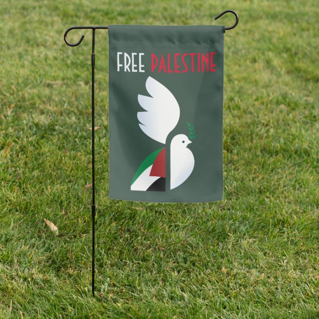 Free Palestine – Human Rights Awareness  Garden Flag (In SItu)