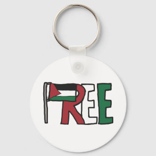 Free Palestine Keychain