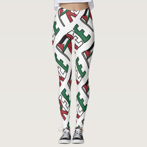 Free Palestine Leggings