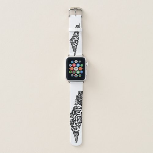 Free Palestine map and flag فلسطين Apple Watch Band