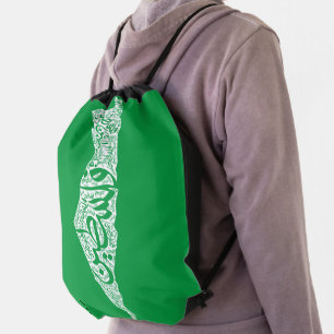 Free Palestine map and flag فلسطين Drawstring Bag