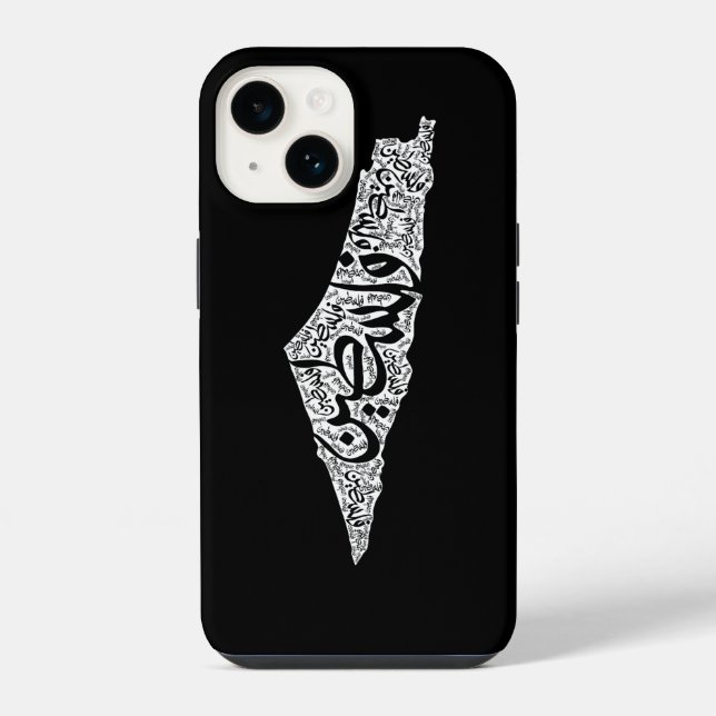 Free Palestine map and flag فلسطين iPhone Case (Back)