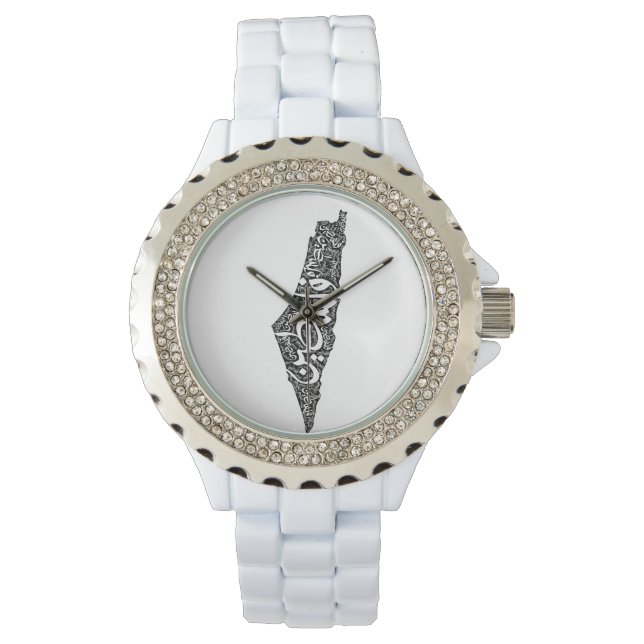 Free Palestine map and flag فلسطين Watch (Front)