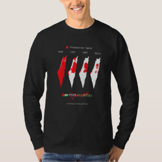 Free Palestine Map Flag Free Gaza I Stand With Pal T-Shirt