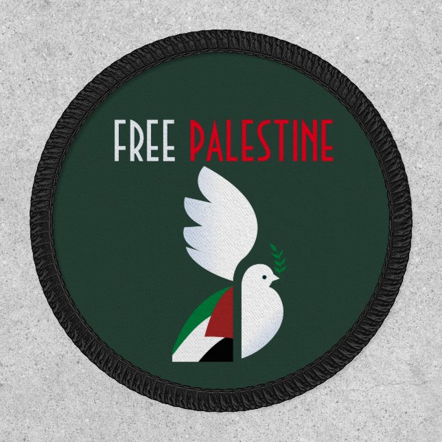Free Palestine Map & Flag Patch – Solidarity  (Front)