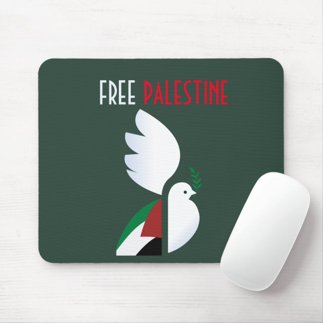 Free Palestine Mouse Pad – Peace, Unity & Hope  (With Mouse)