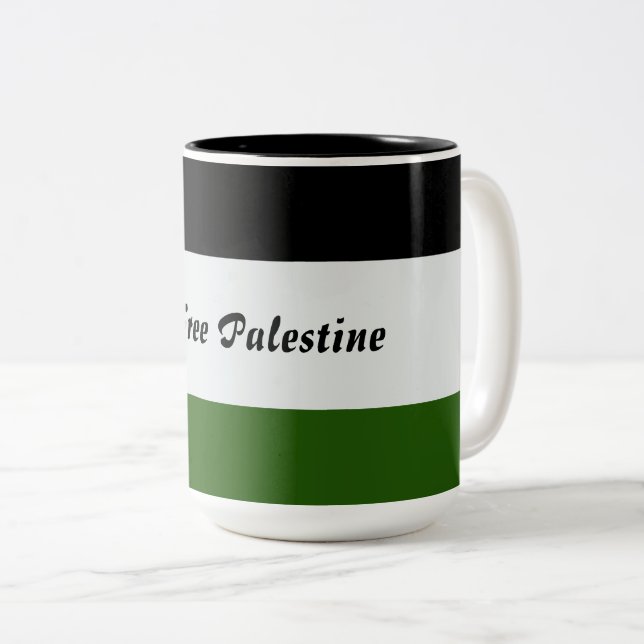 Free Palestine Mug  (Front Right)
