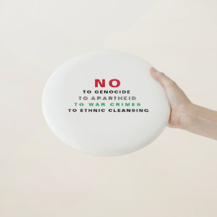 FREE PALESTINE NO TO GENOCIDE APARTHEID WAR CRIMES Wham-O FRISBEE