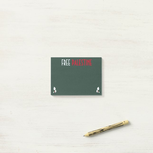 Free Palestine Notes | Peace, Solidarity  (On Desk)