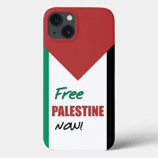 Free Palestine Now Palestinian Flag iPhone 13 Case