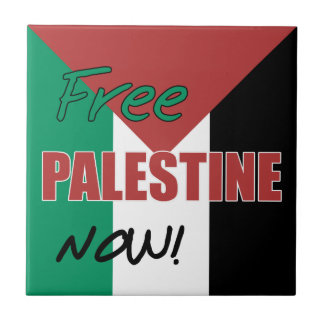 Free Palestine Now Palestinian Flag Tile