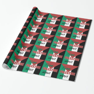 Free Palestine Now Palestinian Flag Wrapping Paper