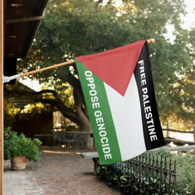 FREE PALESTINE OPPOSE GENOCIDE PALESTINE FLAG (In SItu)