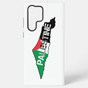 Free Palestine Palestine Flag on Palestine Map Samsung Galaxy S22 Ultra Case